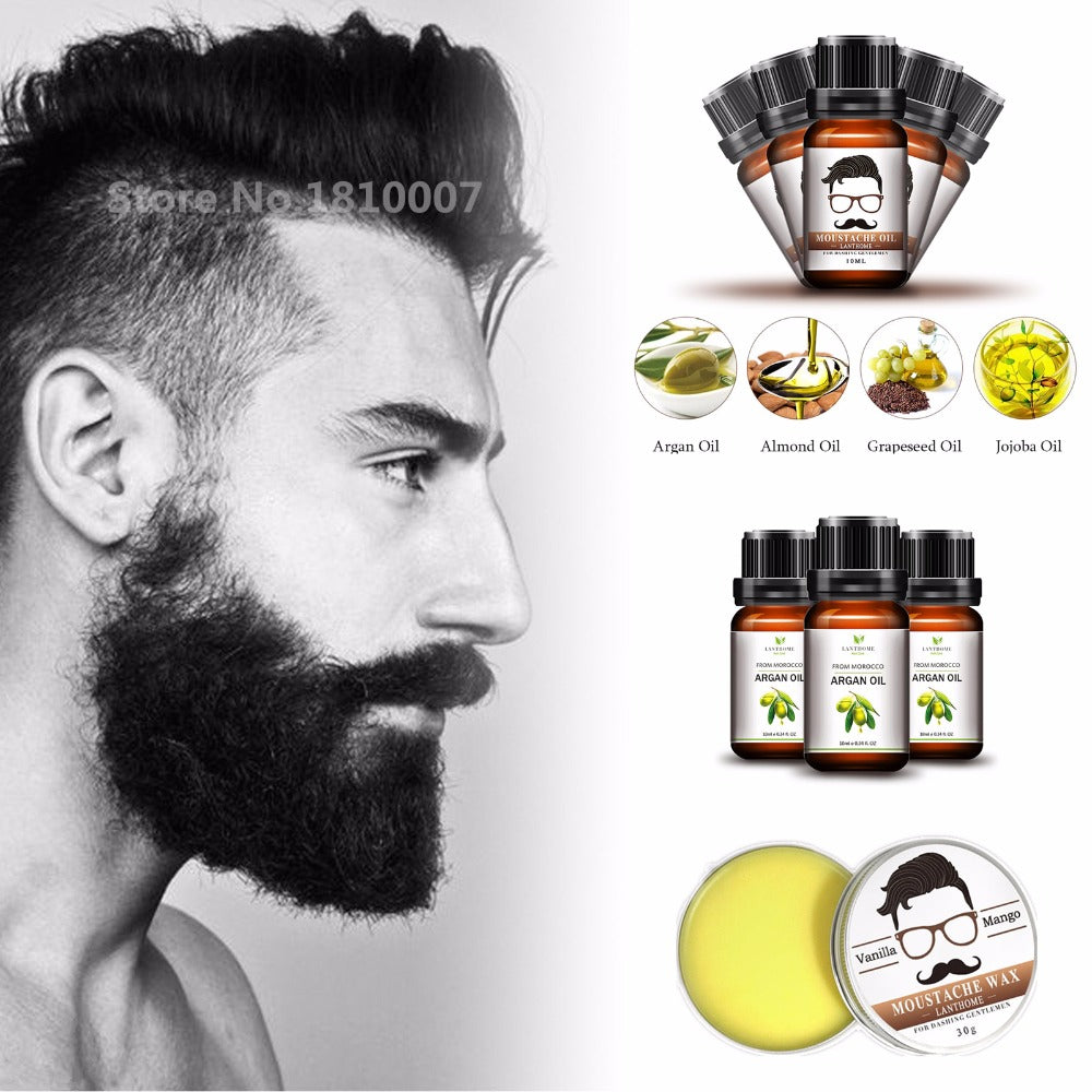 Premium Grooming Lanthome Moustache Wax Beard Oil Argan Oil