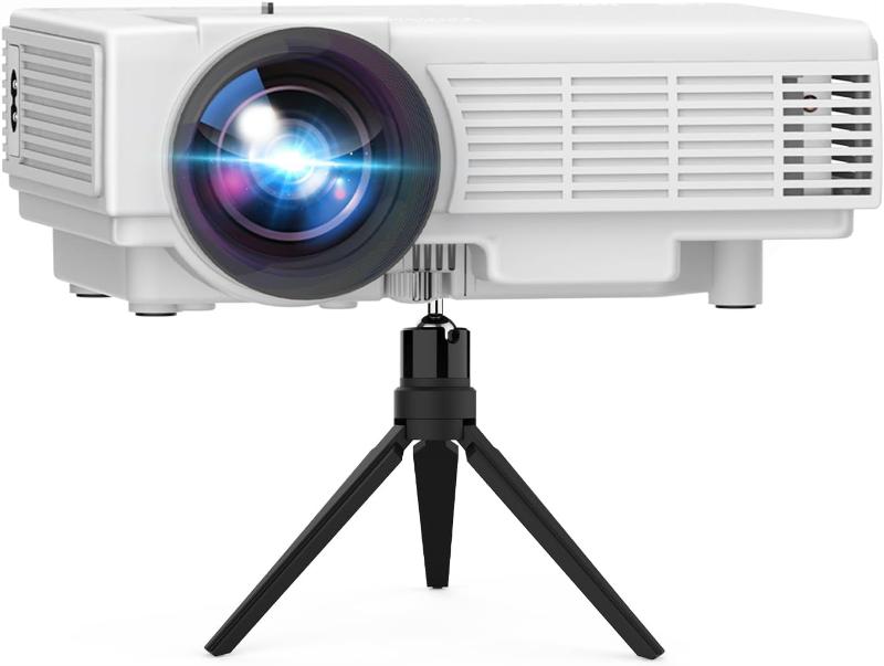 Full HD Mini Projector with Tripod - 1080P Supported Movie Projector