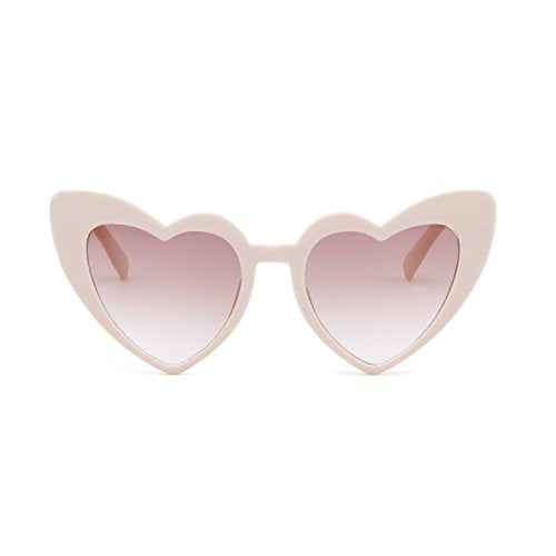 Clout Goggle Heart Sunglasses Vintage Cat Eye Mod Style Retro Kurt Cobain Glasses