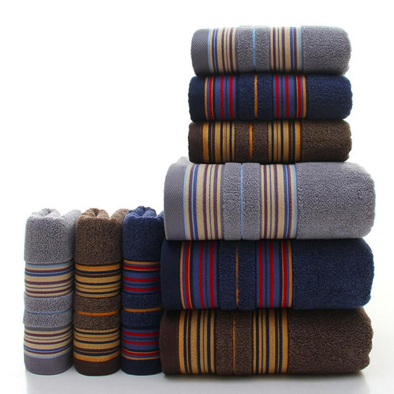 3 Piece: Luxury Premium Long Lasting Hotel & Spa 100% Cotton Bath Towel Set