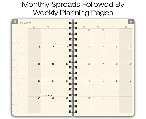 Simple Elegant Frosted Vinyl 2019 Planner