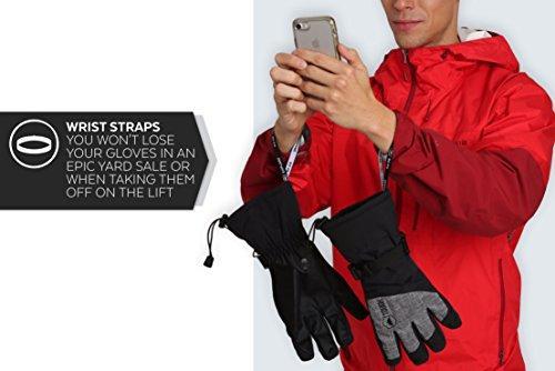 Men's Waterproof Nylon Shell Thermal Insulation Gloves