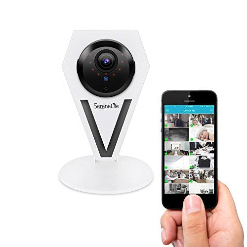 Mini Indoor Wireless HD 720p Network Security Surveillance Camera with Motion Detection, Night Vision & 2-Way Audio