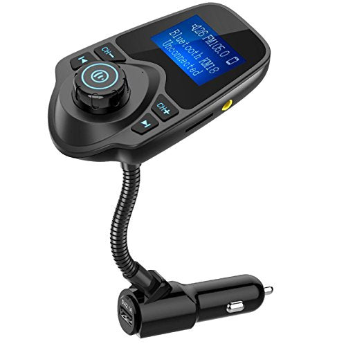 Nulaxy Wireless Bluetooth Car FM Transmitter Audio Adapter