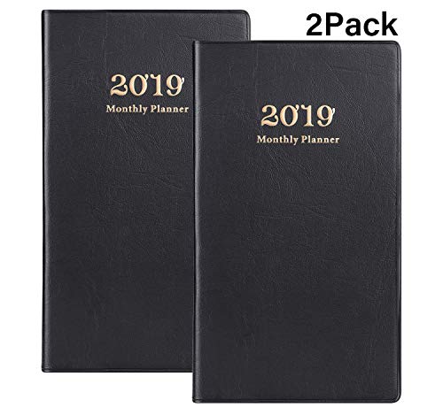 2 Pack: 2019 Pocket Planner with Pen Holder