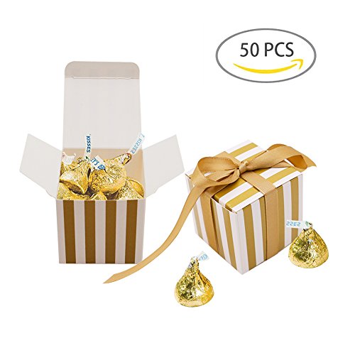 50pcs Mini Suitcase Wedding Favor Candy Box