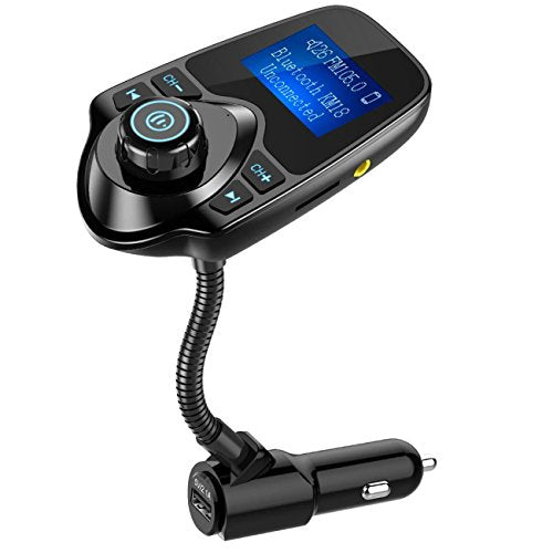 Nulaxy Wireless Bluetooth Car FM Transmitter Audio Adapter