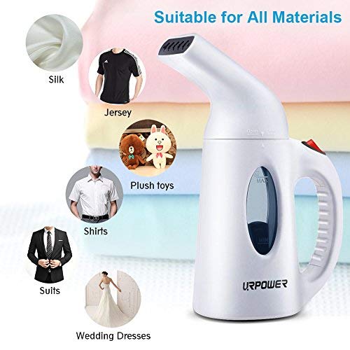 Portable 130mL Handheld Garment Steamer with Free Travel Pouch