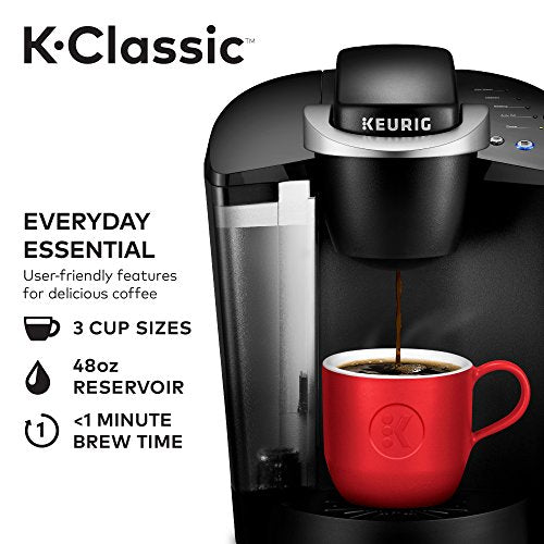 Keurig K55/K-Classic Coffee Maker, K-Cup Pod, Single Serve, Programmable, Black