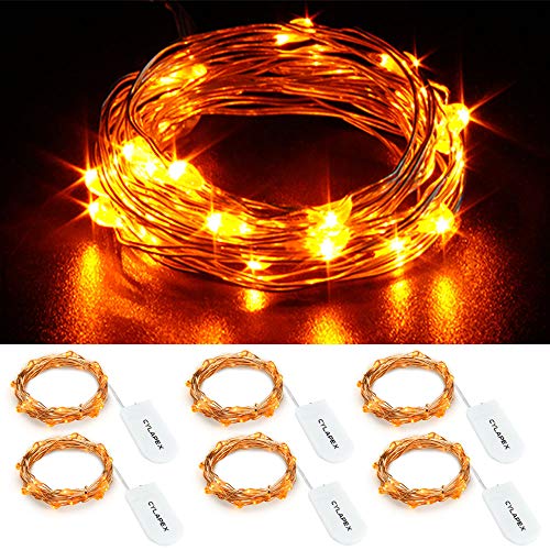 6 Pack: Micro LED Battery Powered Starry String Fairy Lights