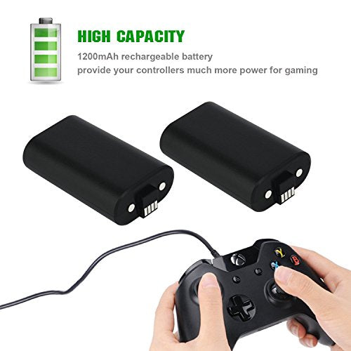 Xbox One Controller Rechargeable Battery Pack Charge Kit