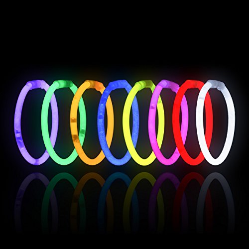 100 Glow Sticks Bracelets