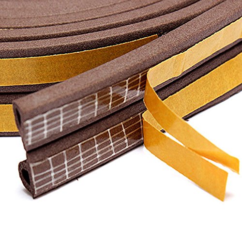 Home Self-Adhesive Weatherstrip Rubber Seal for Doors and Windows - 33 Feet Long
