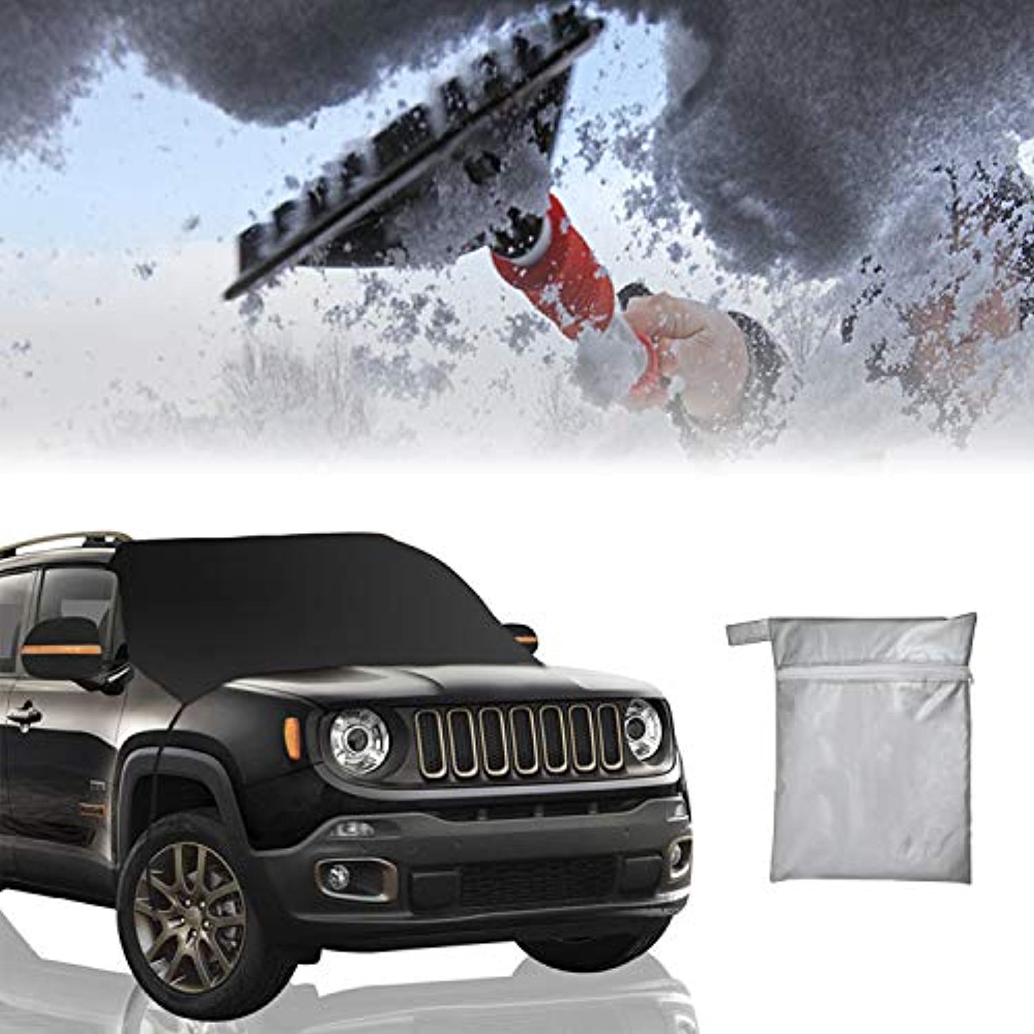 Universal Car Windshield Protector Cover - Sun, UV, Hail, Snow, Ice