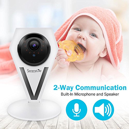 Mini Indoor Wireless HD 720p Network Security Surveillance Camera with Motion Detection, Night Vision & 2-Way Audio