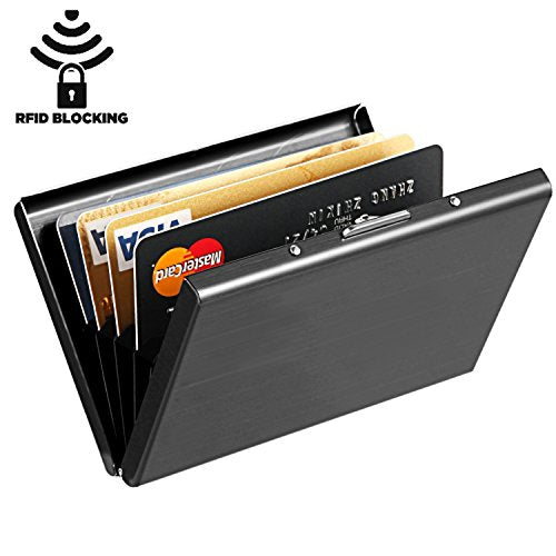 Stainless Steel RFID Protected Credit Card Wallet