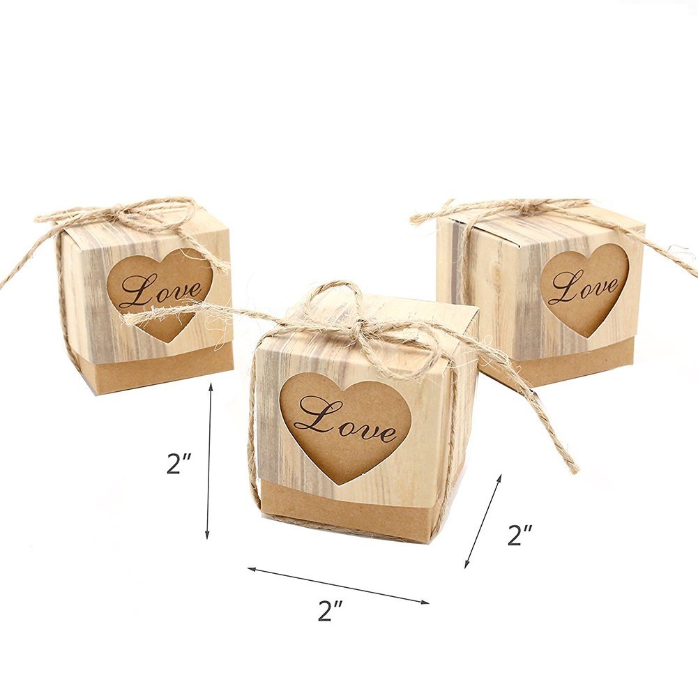 50pcs Mini Suitcase Wedding Favor Candy Box