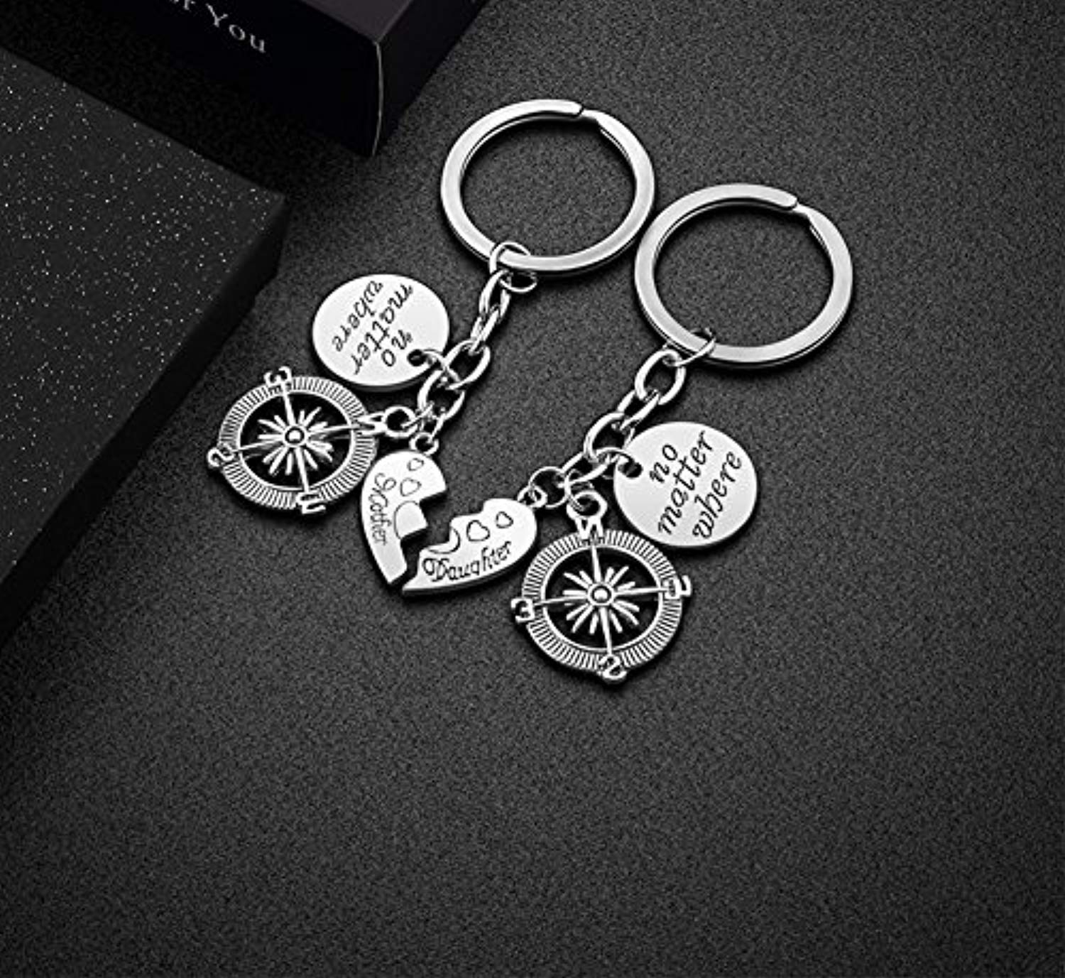 2 Piece: Mother & Daughter Charmed Keychain