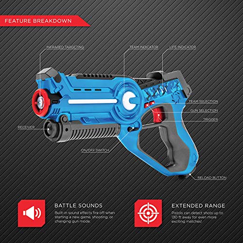 Interactive Infrared Laser Tag Gun and Vest Set