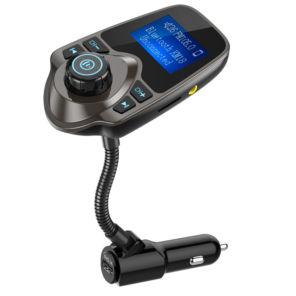 Nulaxy Wireless Bluetooth Car FM Transmitter Audio Adapter