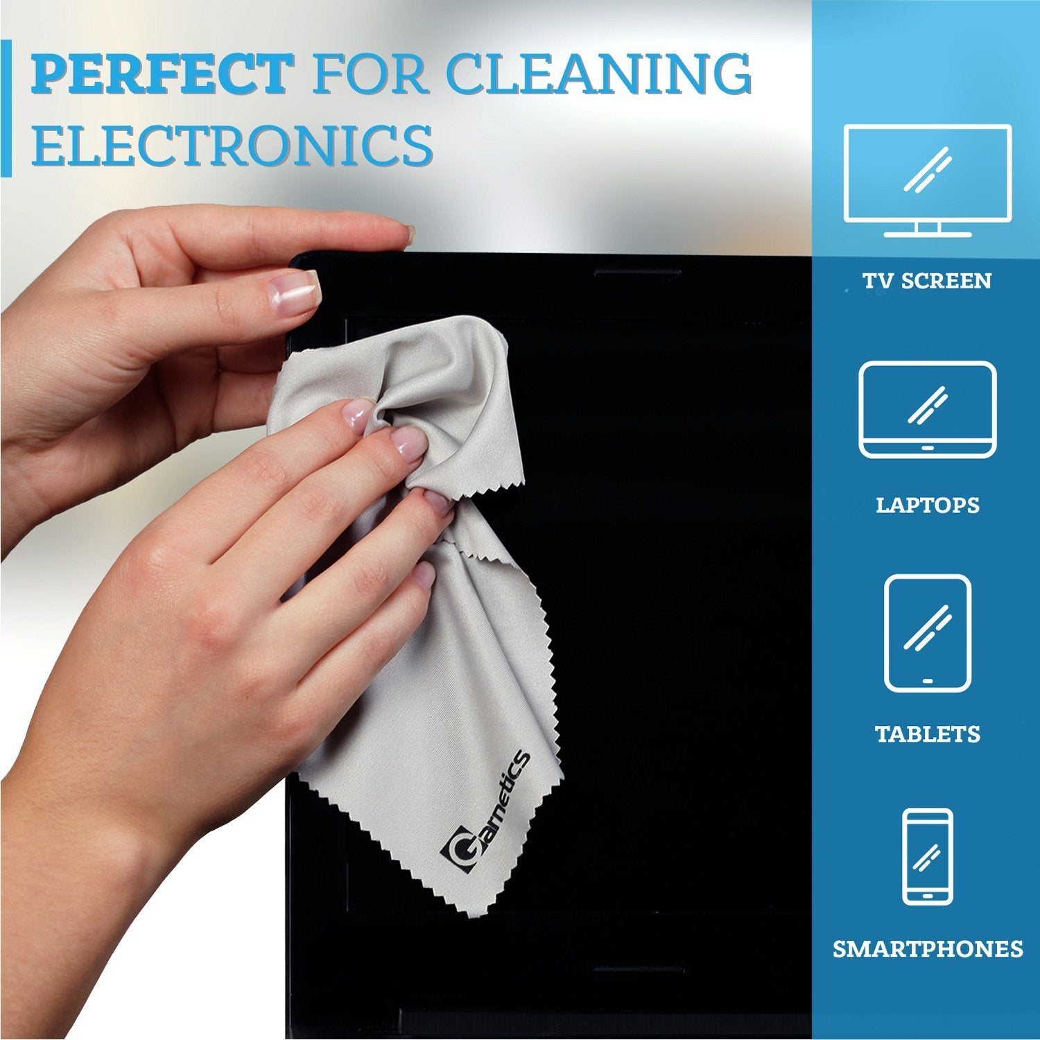 12 Pack: Premium Lintfree Microfiber Cleaning Cloths