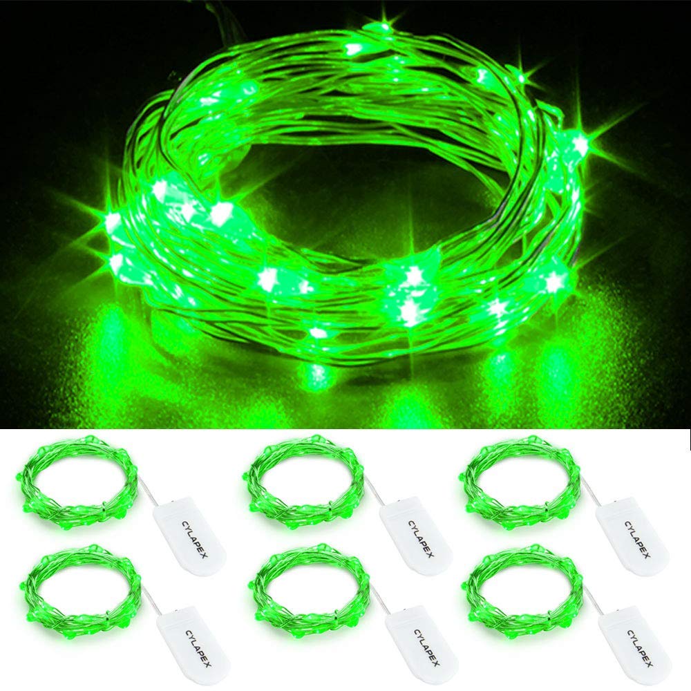 6 Pack: Micro LED Battery Powered Starry String Fairy Lights