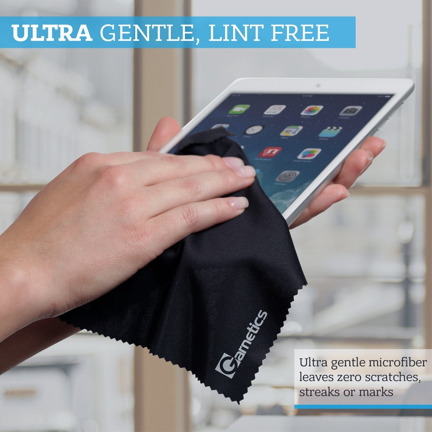 12 Pack: Premium Lintfree Microfiber Cleaning Cloths