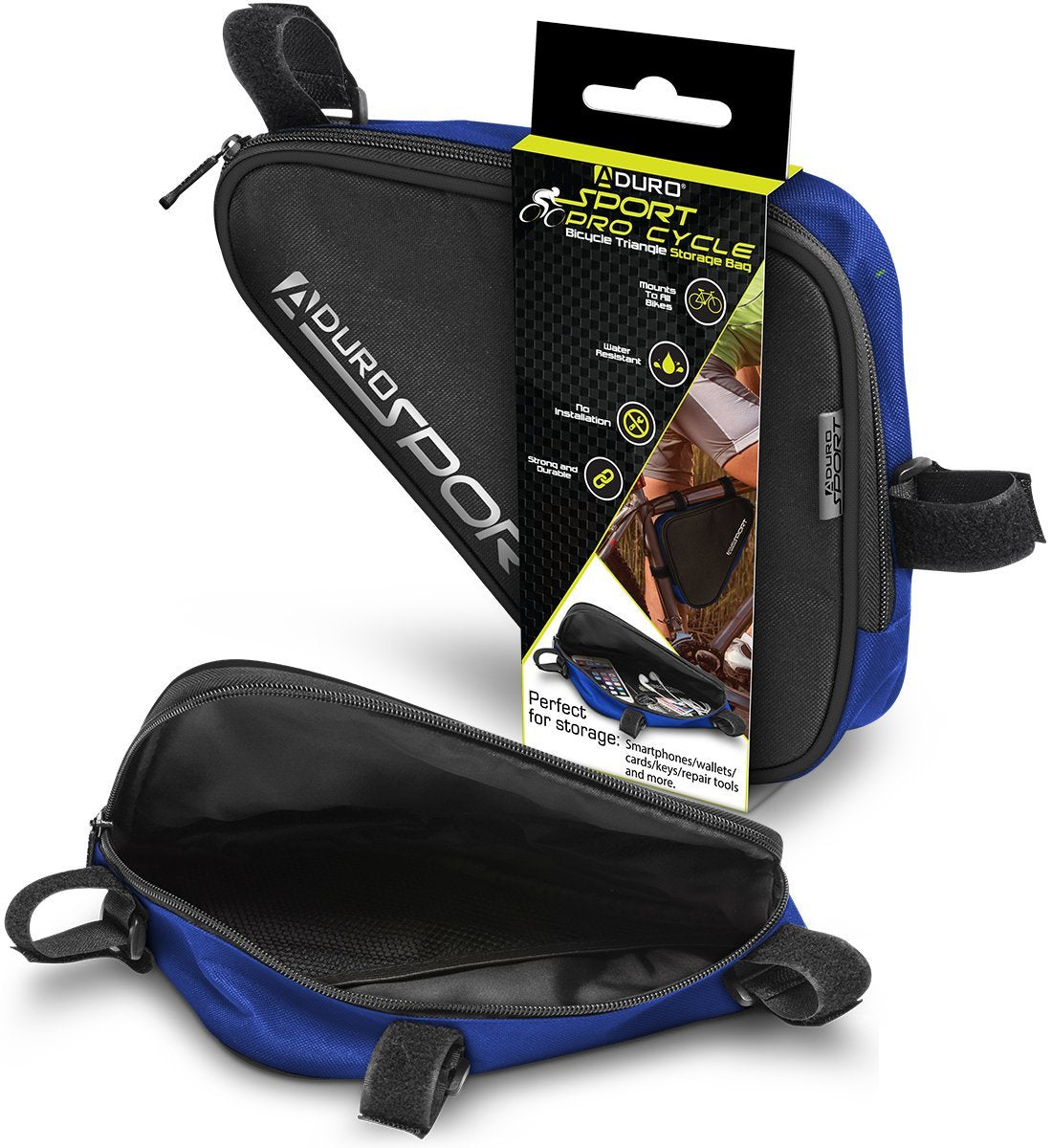 Sport Bicycle Triangle Storage Strap-On Bag