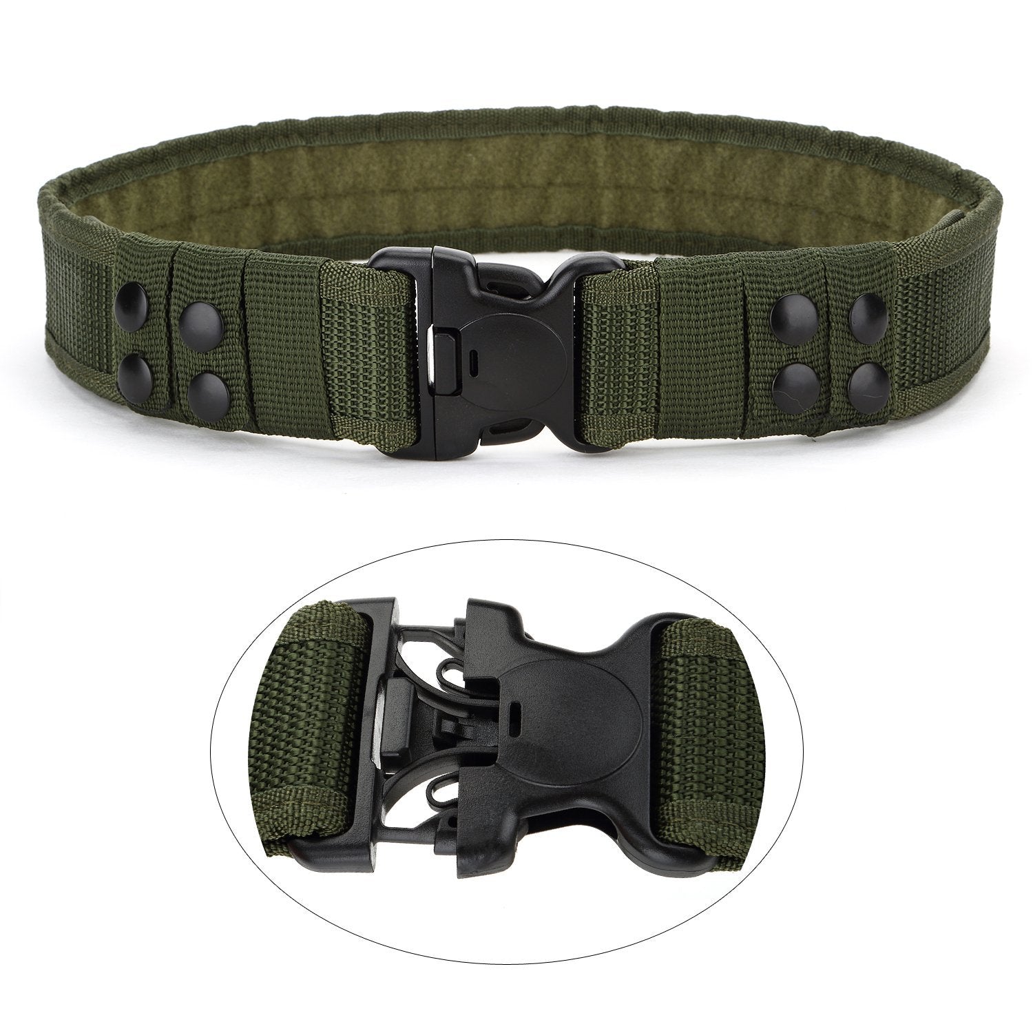 Yahill Security Tactical Belt Combat Gear Adjustable Heavy Duty Police Military Equipment Accessories for Sports Outdoor