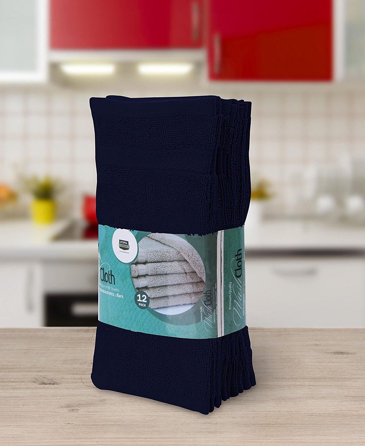 12 Pack: Utopian Luxurious Cotton Soft Washcloth Towels