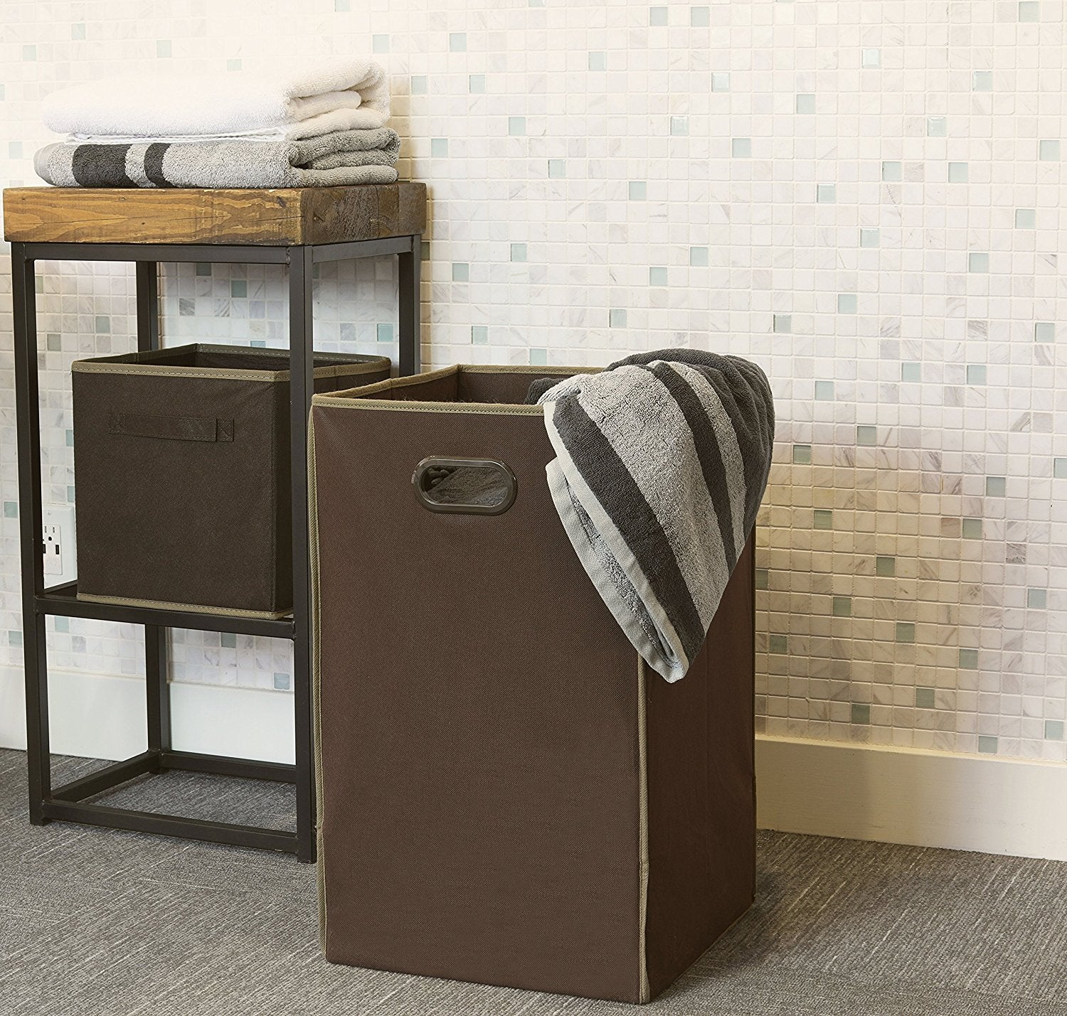 Foldable Closet Laundry Hamper Basket,