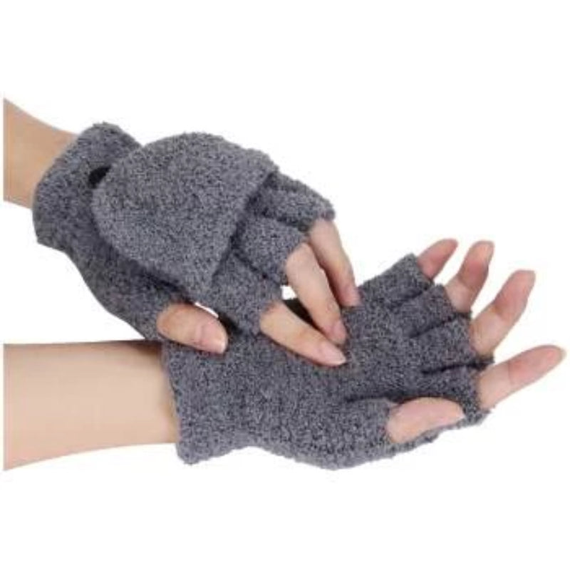 winter fingerless gloves for women