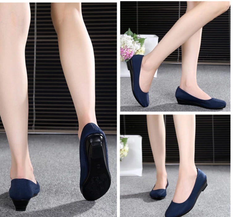 Women's Low Heel Slip-on Dress Shoes