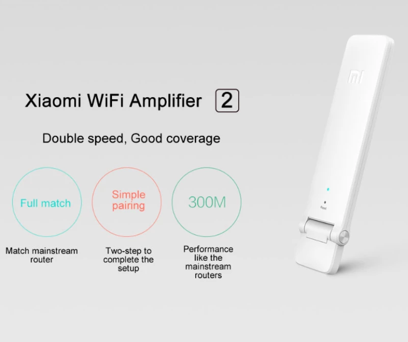 Universal Wireless Wifi Amplifier 2 Repeater 300Mbps Signal Amplifier Antenna