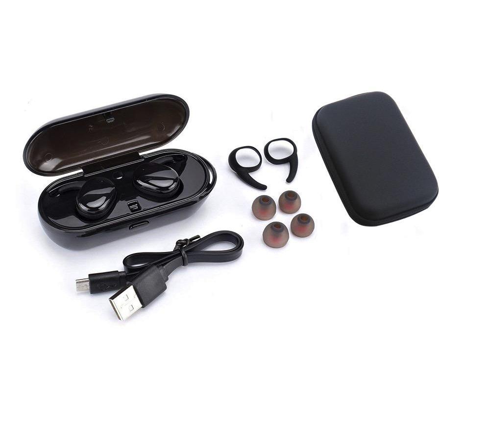 Wireless Stereo Bluetooth Earphones with Built-In Mic & Charging Case