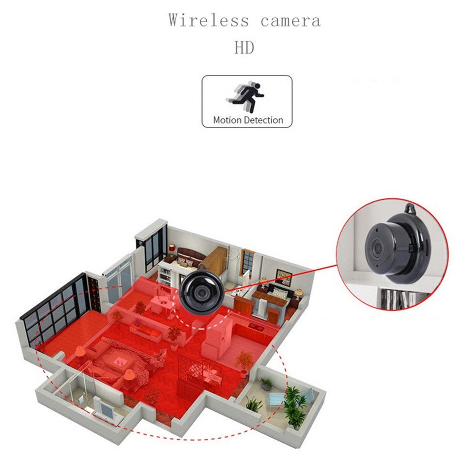 Home Security Mini WIFI 1080P IP Wireless Infrared Night Vision Motion Spy Camera