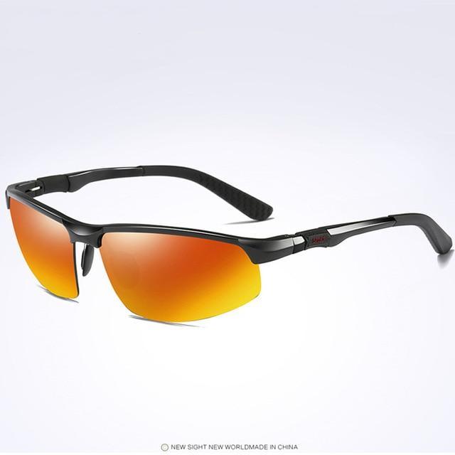 Men's Aluminum Magnesium Rimless Polarized Sports Sunglasses