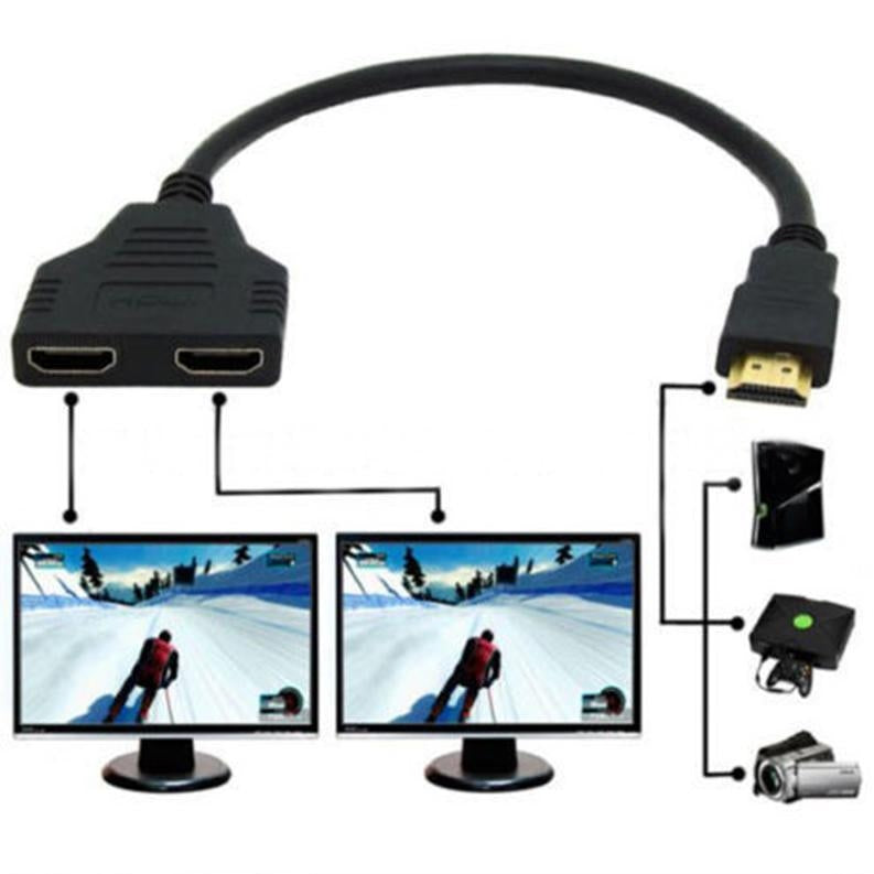 HDMI Male to Dual HDMI Female Splitter Cable