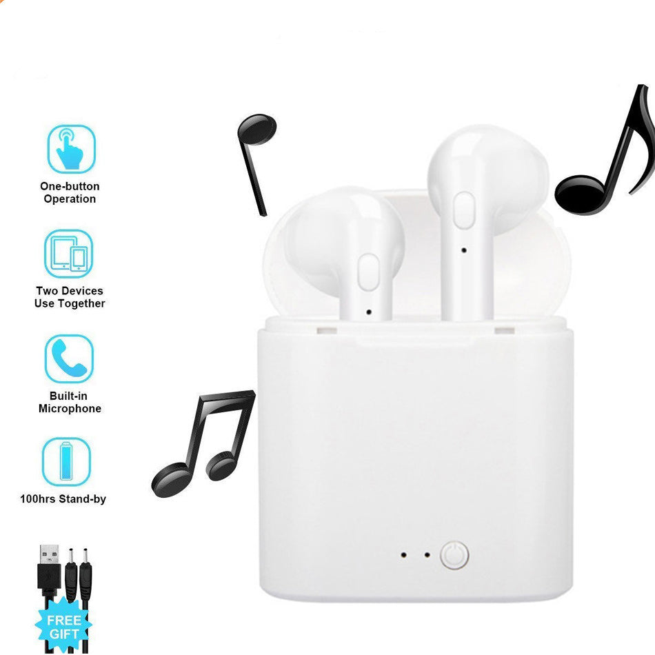 i7s Mini Wireless Bluetooth 5.0 Earphones In-Ear Stereo Earbuds