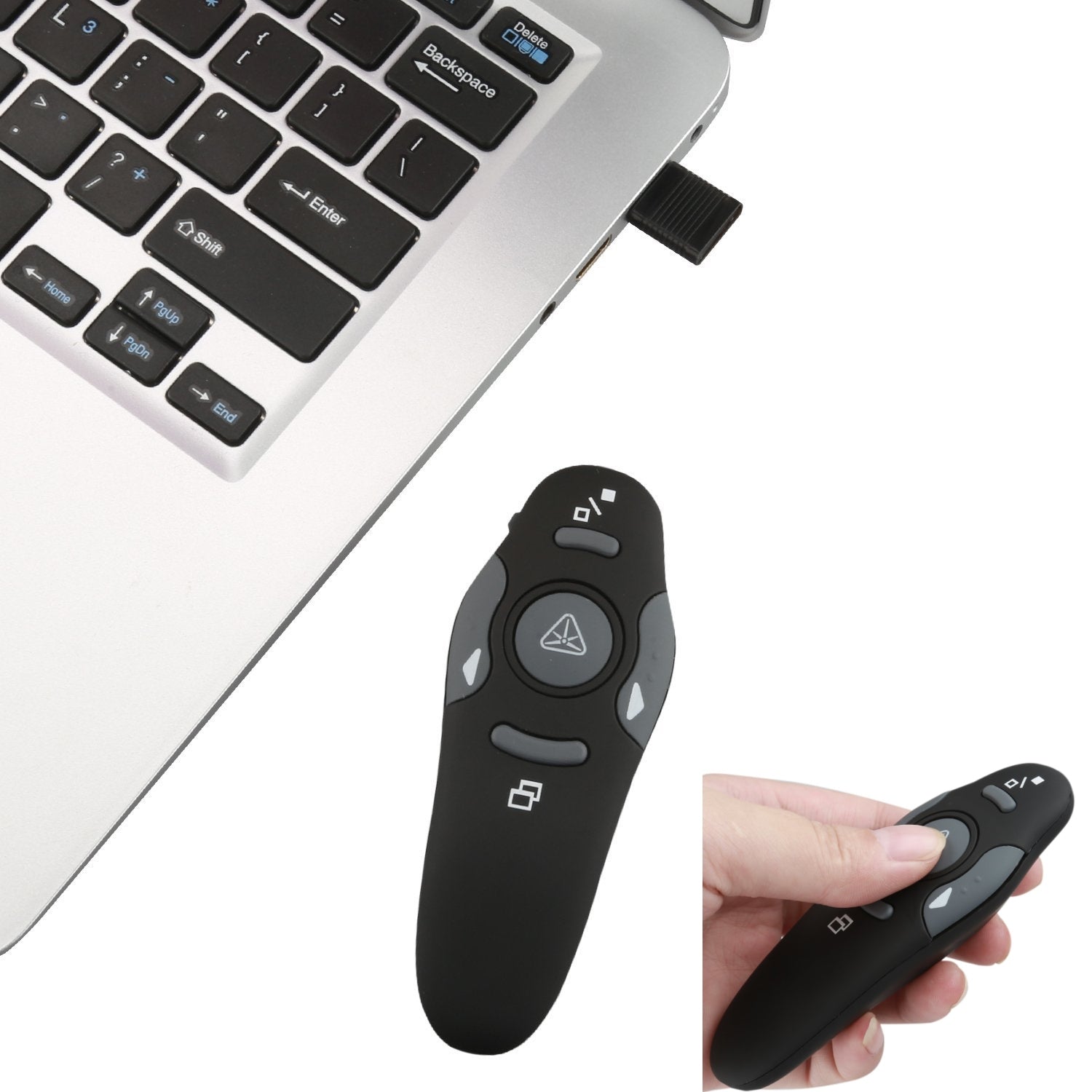 Wireless USB Presenter PowerPoint Remote Control with Laser Pointer