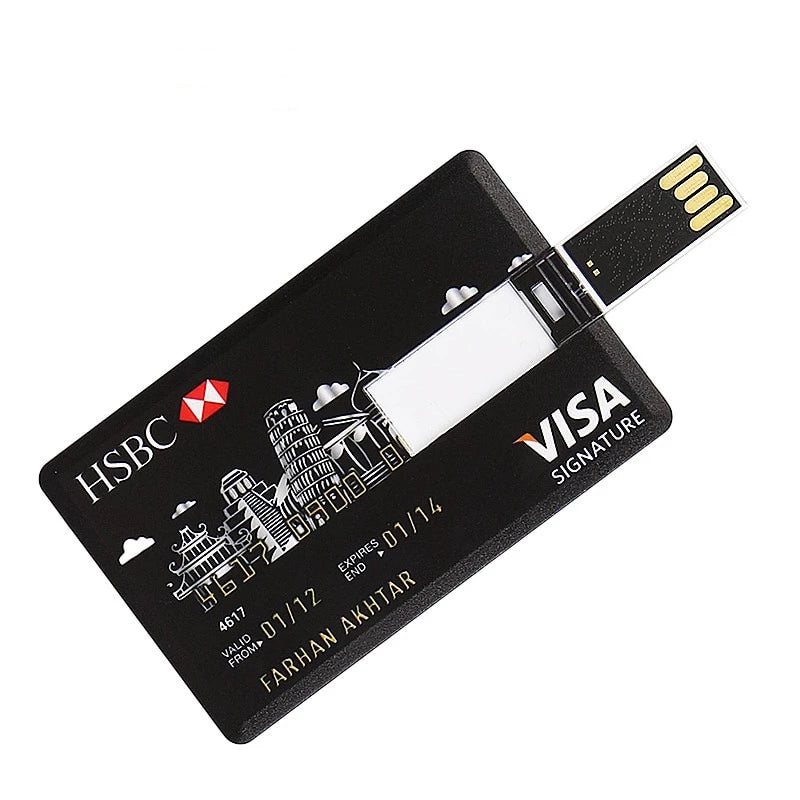 Hidden USB Flash Drive 4GB - 128GB Bank Card