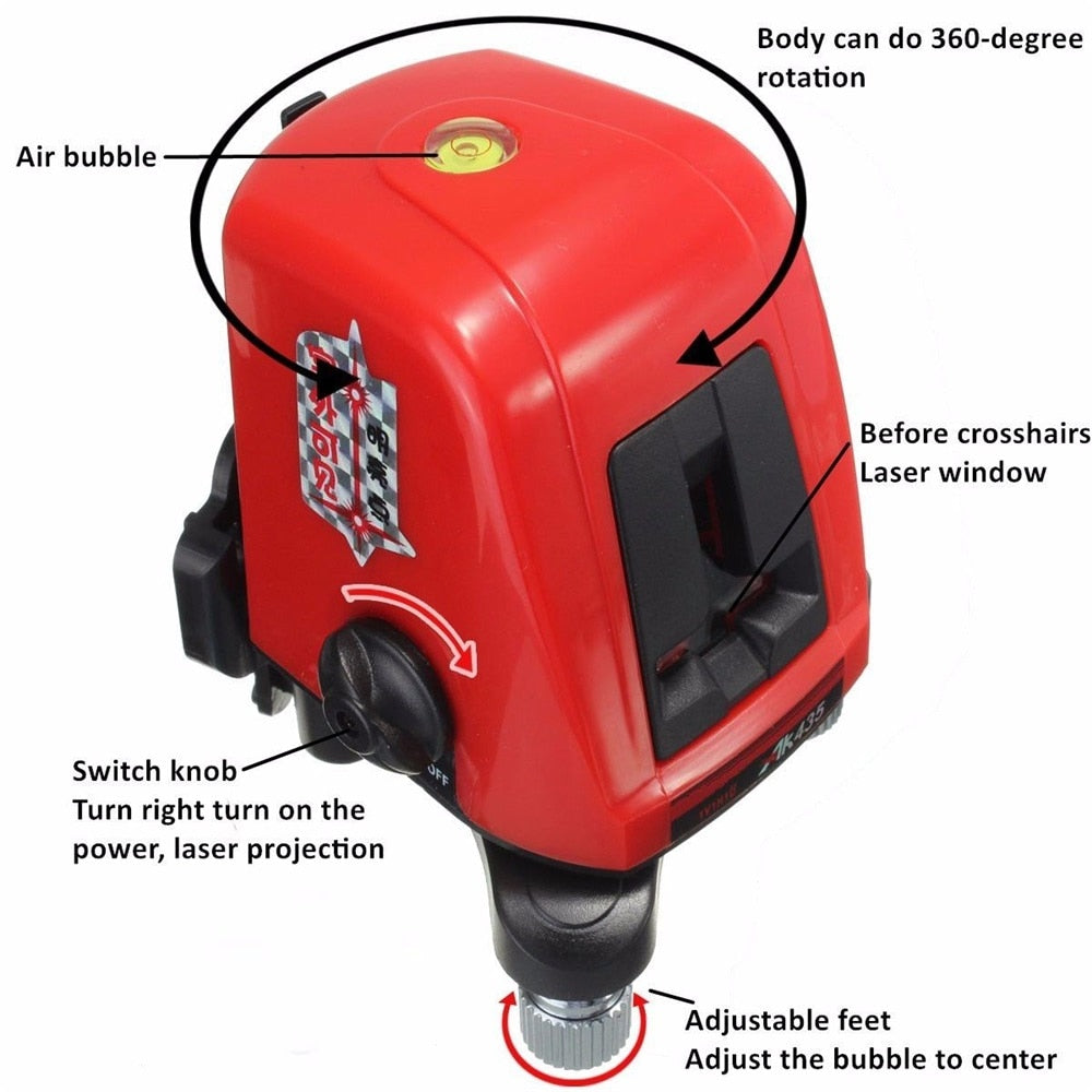 Mini Portable 3D Self-Leveling 360 Laser Level with Distance Meter