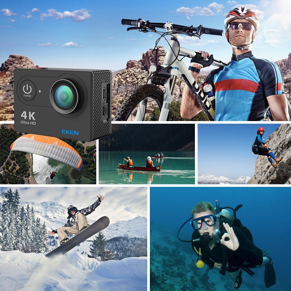 Go-4K HD Pro Sports Camera 60fps 2.0 LCD with Accessories