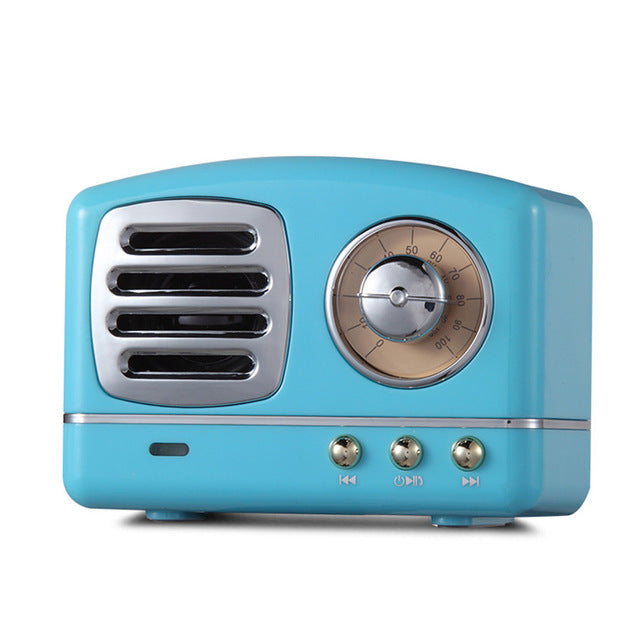 Vintage Retro Portable Bluetooth V4.1 Stereo Speaker