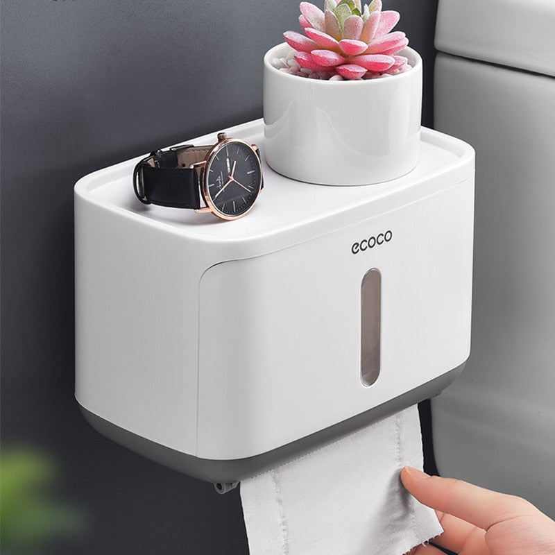 Wall Mounted Waterproof Toilet Paper Holder