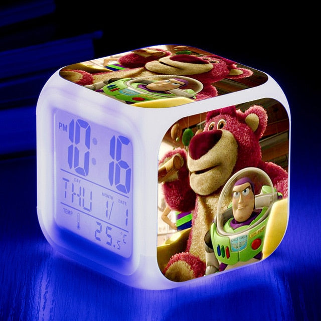 Toy Story 4 Glowing LED Color Changing Alarm Clock