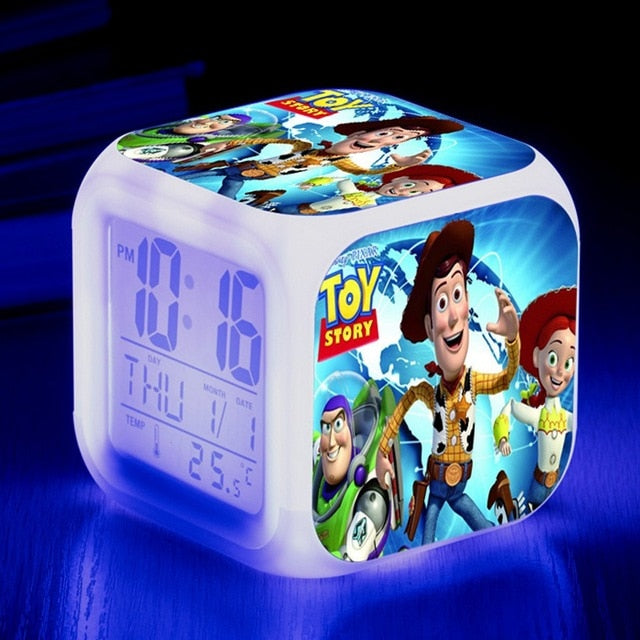 Toy Story 4 Glowing LED Color Changing Alarm Clock