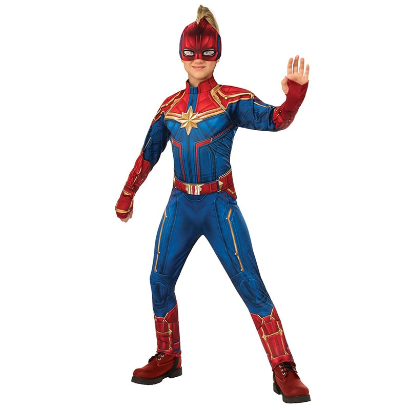 Girl's Captain Marvel Superhero Halloween Costume