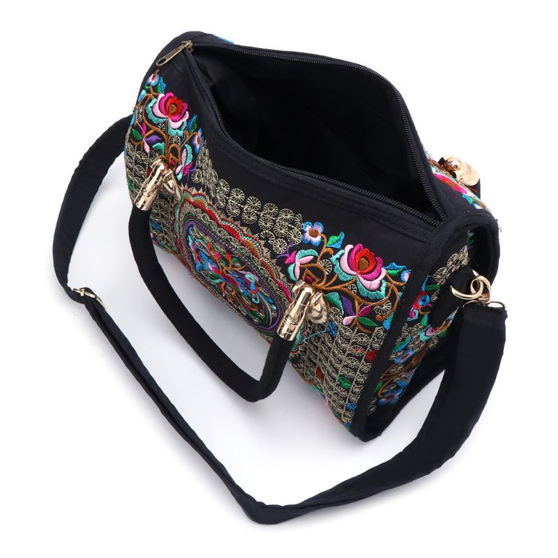 Women's Floral Boho Embroidered Handbag