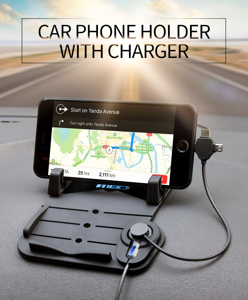 Cell Phone Car Mount with Phone Charger for Android & iphone